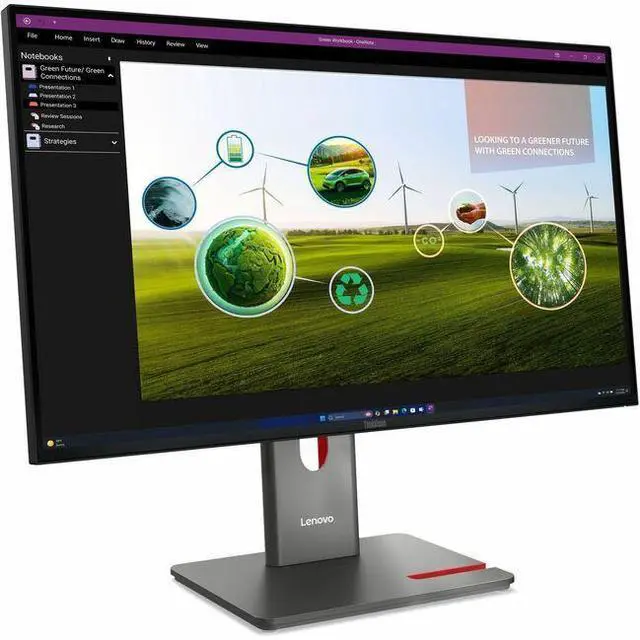 Alt view image 9 of 15 - Lenovo ThinkVision P27Q-40 27" WQHD 2560x1440 120Hz 4ms LCD IPS Monitor