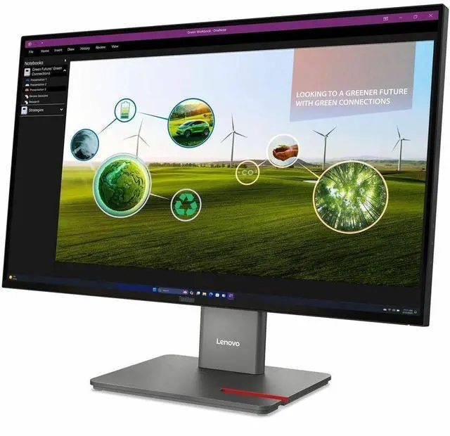 Alt view image 10 of 15 - Lenovo ThinkVision P27Q-40 27" WQHD 2560x1440 120Hz 4ms LCD IPS Monitor