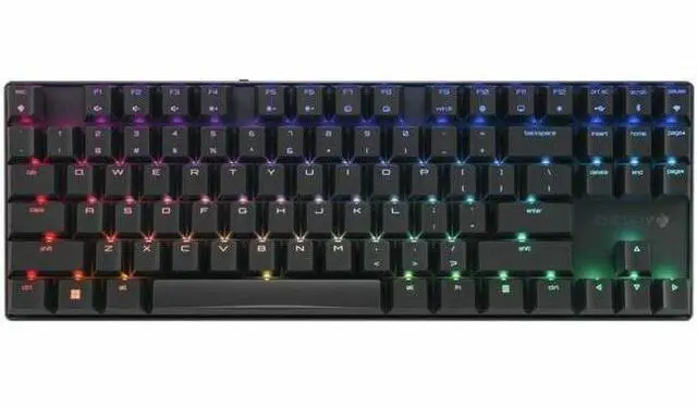 Alt view image 9 of 10 - Cherry MX 8.2 TKL Black Compact Keyboard - MX Red RGB switch G80-3882LYAUS-2