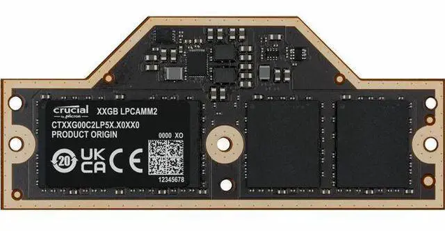 Main image of Crucial 64GB LPCAMM2 LPDDR5X- 7500 Memory For Notebook - DDR5-7500/PC5-60000 LPDDR5X - 7500 MHz - 1.05 V - Unbuffered - 644-pin - LPCAMM2