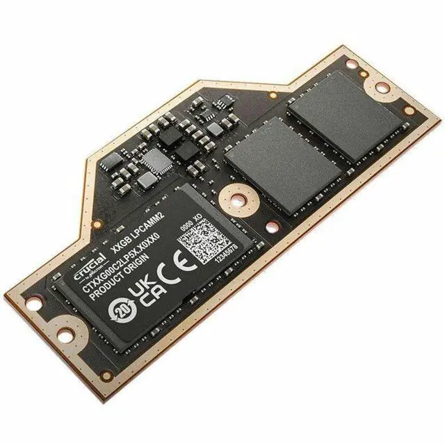 Alt view image 4 of 5 - Crucial 64GB LPCAMM2 LPDDR5X- 7500 Memory For Notebook - DDR5-7500/PC5-60000 LPDDR5X - 7500 MHz - 1.05 V - Unbuffered - 644-pin - LPCAMM2