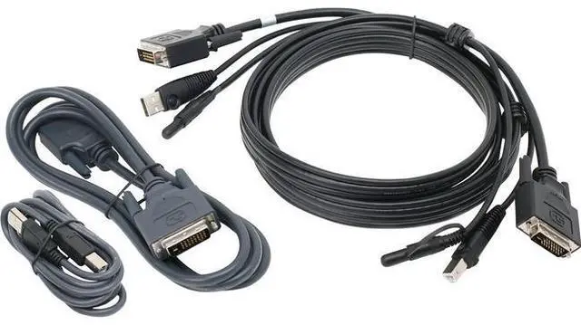 Alt view image 5 of 8 - IOGEAR G2L7203UTAA3 10 ft. Dual View DVI, USB KVM Cable Kit with Audio (TAA)
