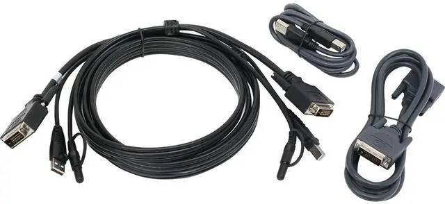 Alt view image 6 of 8 - IOGEAR G2L7203UTAA3 10 ft. Dual View DVI, USB KVM Cable Kit with Audio (TAA)