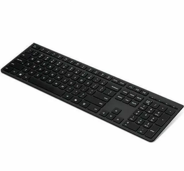 Alt view image 2 of 5 - Lenovo Professional Wireless Rechargeable Keyboard-US English - Wireless Connectivity - Bluetooth/RF - 2.40 GHz - USB Type A Interface - 104 Key(s) - CoPilot Hot Key(s) - English (US) - PC - Scissors