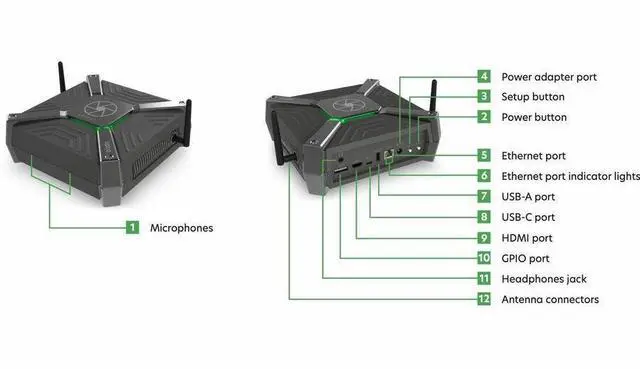 Alt view image 3 of 5 - Lexmark Optra VZ5000 IoT Edge Computing Device - 8" Width x 3" Height x 8" Length