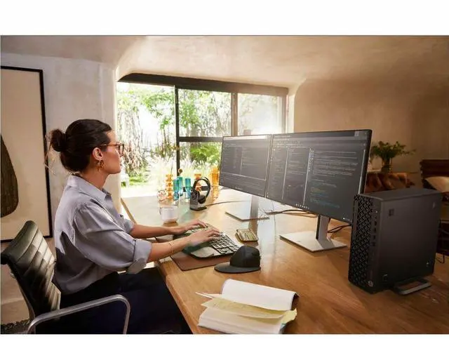 Alt view image 2 of 15 - HP EliteDesk 8 G1i Desktop Computer - Intel Core Ultra 5 235 - vPro Technology - 16 GB - 512 GB SSD - Small Form Factor - Jack Black - Smart Buy - Intel Q870 Chip - Windows 11 Pro - Intel DDR5 SDRAM -