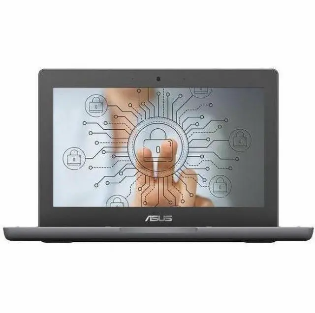 Alt view image 13 of 17 - Asus Chromebook CR1 CR1100CKA-YZ142T 11.6" Touchscreen Rugged Chromebook - HD - Intel Celeron N5100 - 4 GB - 32 GB Flash Memory - Dark Gray