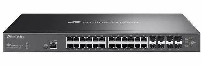 Alt view image 6 of 11 - Omada 24-Port 10GBASE-T L2+ Managed Switch with 8 10GE SFP+ Slots