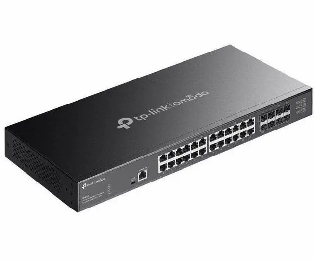 Alt view image 9 of 11 - Omada 24-Port 10GBASE-T L2+ Managed Switch with 8 10GE SFP+ Slots