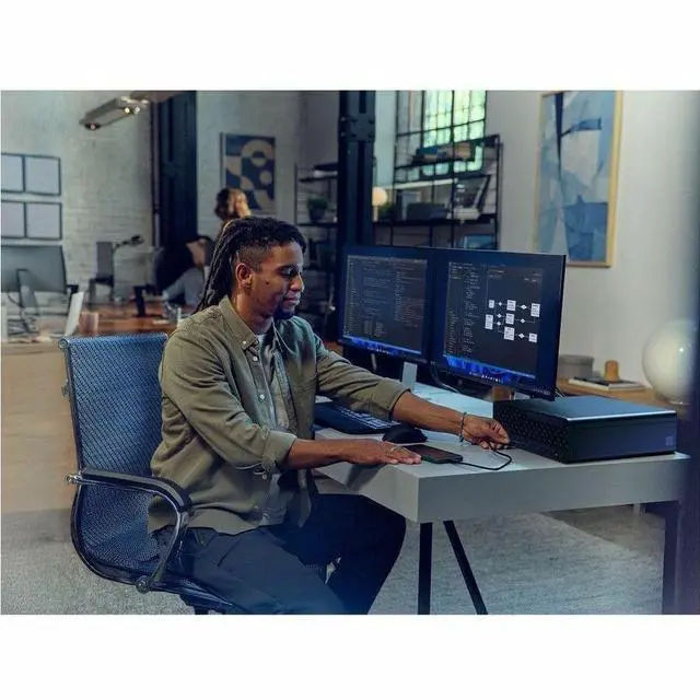 Alt view image 5 of 7 - HP EliteDesk 8 G1i Desktop Computer - Intel Core Ultra 9 285 - vPro Technology - 64 GB - 1 TB SSD - Windows 11 Pro - Intel Iris Xe Graphics - IEEE 802.11be - 280W  BH9E9UT#ABA