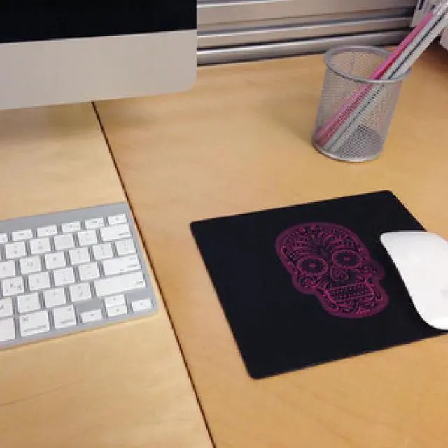 Alt view image 9 of 9 - Centon OP-MPV1BM-HIP-18 Otm Black Mouse Pad, Mrs. Sugarbones