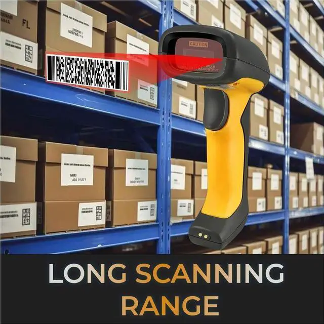 Alt view image 4 of 8 - Adesso Bluetooth & 2.4Ghz Wireless Waterproof 2D Barcode Scanner Nuscan5200 - 18" Scan Distance - 1D, 2D - LED - CMOS - Bi-directional - Bluetooth, Radio Frequency - USB - IP67