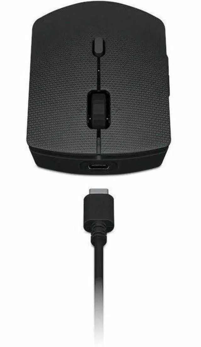 Alt view image 3 of 6 - Lenovo Professional Wireless Rechargeable Combo Keyboard and Mouse -US English - USB Type A Scissors Wireless Bluetooth/RF 2.40 GHz Keyboard - English (US) - Gray - USB Type A Wireless Bluetooth/RF Mo