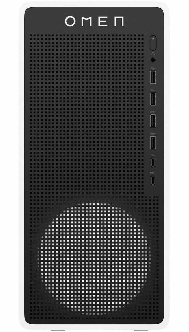 Alt view image 13 of 15 - HP OMEN 16L TG03-0010 Gaming Desktop Computer, AMD Ryzen 5 8400F 4.2GHz, 8GB RAM, 512GB SSD, NVIDIA GeForce RTX 3050 8GB, Windows 11 Home, Snow White