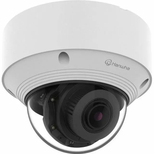 Main image of Hanwha QNV-C8083R 5 Megapixel Outdoor Network Camera - Color - Dome - White - 98.43 ft Infrared Night Vision - H.265, H.265M, H.265H, H.264, H.264M, H.264H, MJPEG - 2592 x 1944 - 3.20 mm- 10.20 mm Var