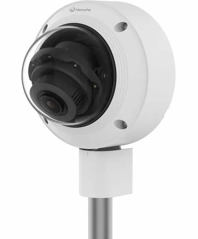 Alt view image 2 of 4 - Hanwha QNV-C8083R 5 Megapixel Outdoor Network Camera - Color - Dome - White - 98.43 ft Infrared Night Vision - H.265, H.265M, H.265H, H.264, H.264M, H.264H, MJPEG - 2592 x 1944 - 3.20 mm- 10.20 mm Var