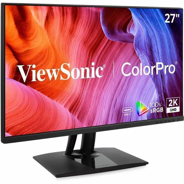 Alt view image 9 of 13 - ViewSonic VP2756A-2K 27 Inch IPS QHD 1440p Monitor with Advanced Ergonomics, 100% sRGB Rec 709, Pantone Validated, 90W USB C, HDMI, USB, and DisplayPort Inputs for Home and Office
