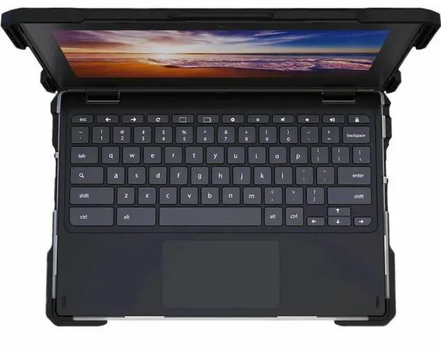 Alt view image 4 of 6 - Shell ASUS CR/ BR1100 - Rugged Hard Shell Case for Asus Chromebook CR1 & Flip CR1 CR1100 / BR1100