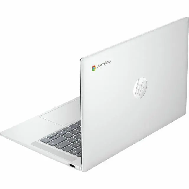 Alt view image 11 of 13 - HP Chromebook 14a-nf0010nr 14" HD Laptop, Intel N100 0.8GHz, 4GB RAM, 64GB eMMC, ChromeOS, Sky Black