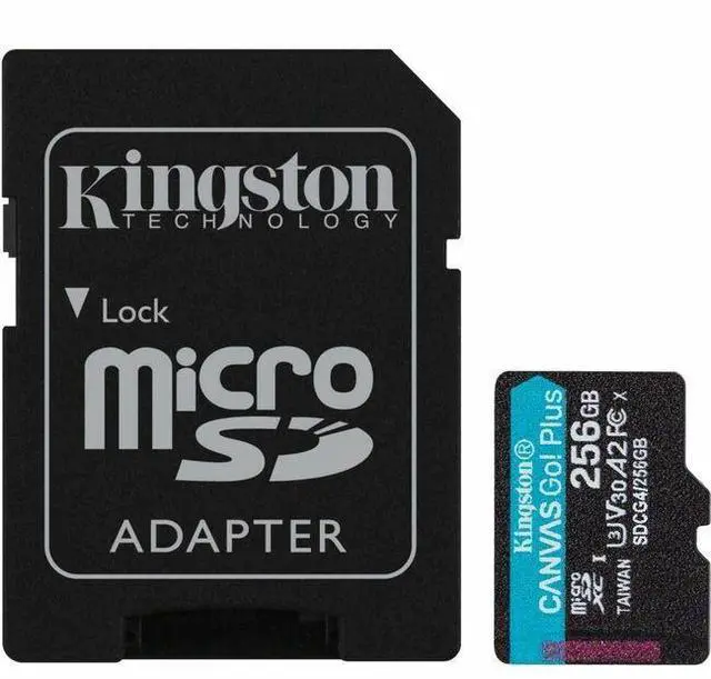 Alt view image 6 of 8 - Kingston Canvas Go! Plus 256 GB Class 10/UHS-I U3 V30 microSDXC SDCG4256GB