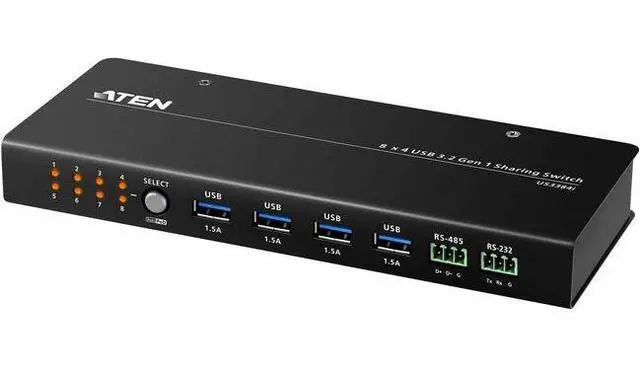 Main image of ATEN 8 x 4 USB 3.2 Gen 1 Sharing Switch - 8 Computer(s) - 12 x USB - Wall Mountable
