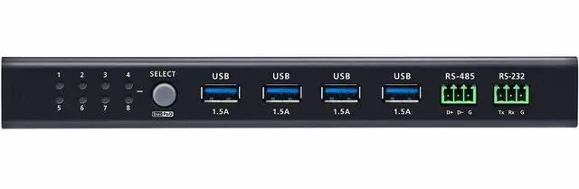 Alt view image 4 of 8 - ATEN 8 x 4 USB 3.2 Gen 1 Sharing Switch - 8 Computer(s) - 12 x USB - Wall Mountable