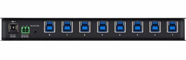 Alt view image 3 of 8 - ATEN 8 x 4 USB 3.2 Gen 1 Sharing Switch - 8 Computer(s) - 12 x USB - Wall Mountable