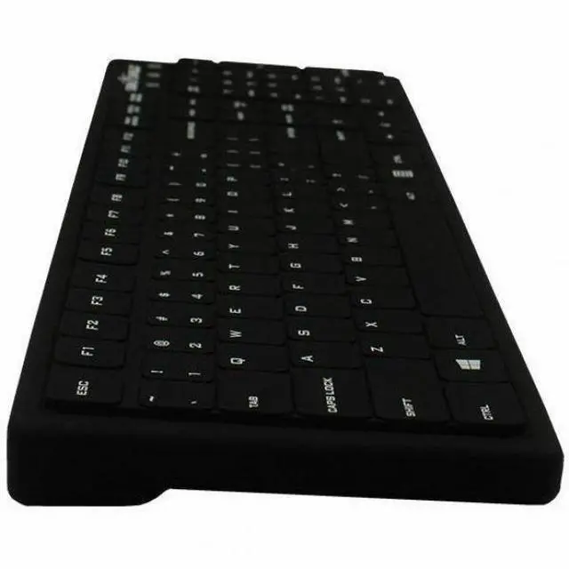 Alt view image 3 of 3 - Seal Shield Seal Silk Pro SK104 Keyboard - Cable Connectivity - USB Interface - Windows 11 - PC - Mechanical Keyswitch - Black