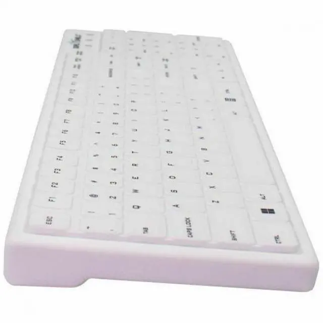 Alt view image 3 of 3 - Seal Shield Seal Silk Pro SWK104 Keyboard - Cable Connectivity - USB Interface - Windows 11 - PC - Mechanical Keyswitch - White