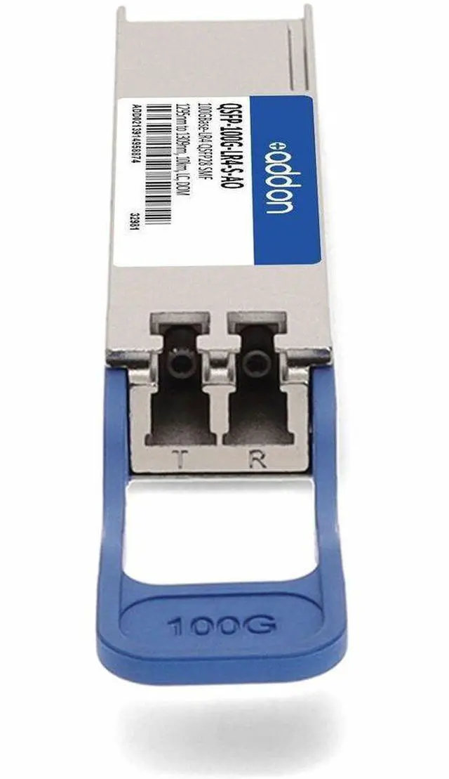 Alt view image 7 of 11 - AddOn Cisco QSFP-100G-LR4-S Compatible TAA Compliant 100GBase-LR4 QSFP28 Transceiver (SMF, 1295nm to 1309nm, 10km, LC