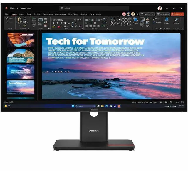 Alt view image 12 of 20 - Lenovo ThinkVision T27QD-40 27" WQHD 2560x1440 120Hz 4ms IPS Monitor 64AAGAR2US