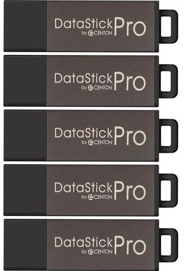 Alt view image 9 of 11 - CENTON MP VALUEPACK USB 2.0 DATASTICK PRO (GREY), 16GB, 5PACK BULK