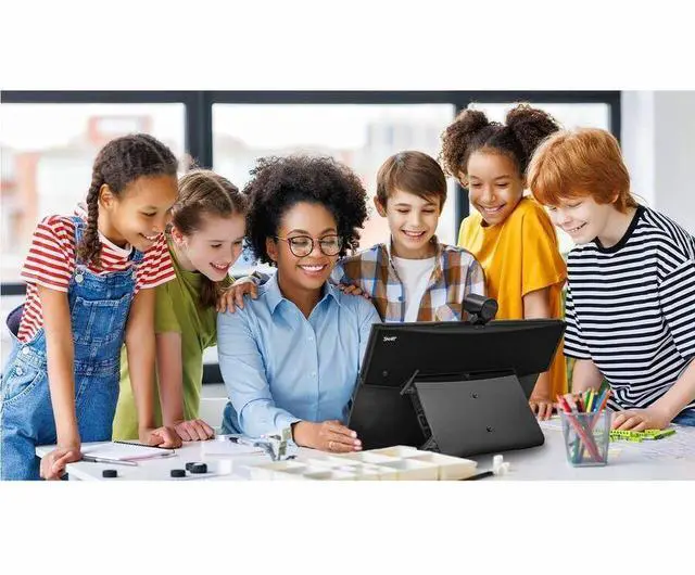 Alt view image 3 of 7 - SMART Board Mini 727, Interactive Podium - 27" LCD - Projected Capacitive - Touchscreen - 16:9 Aspect Ratio - 3840 x 2160 - LED - 400 Nit - 2160p - USB - HDMI