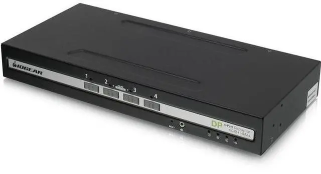 Alt view image 7 of 7 - IOGEAR 4-Port Single View DisplayPort KVM Switch w/Audio - 4 Computers - 1 Local User - 3840 x 2160 - 50 Hz, 60 Hz - 6x USB - 5x DisplayPort GCS1414TAA4
