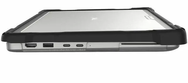 Alt view image 5 of 8 - Gumdrop SlimTech for Dell Pro 13 Plus (Clamshell) - For Dell Notebook - Textured grip - Transparent - Bump Resistant, Drop Resistant, Scratch Resistant, Scuff Resistant