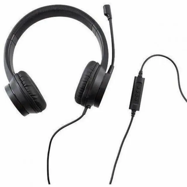 Alt view image 2 of 5 - CODi Voice-Isolating USB-A Headset with Boom Microphone - Stereo - USB Type A - Wired - Over-the-head, On-ear - Binaural - Supra-aural - 5 ft Cable - Noise Canceling
