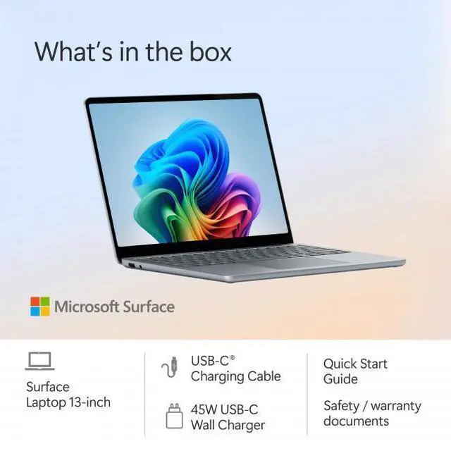 Alt view image 3 of 7 - Microsoft Surface Laptop Copilot+ PC + Arc Mouse + Microsoft Surface USB-C to VGA Adapter