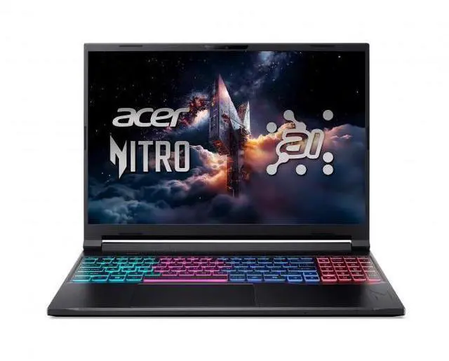 Main image of Acer Nitro V 16" WQXGA IPS 180Hz Gaming Notebook AMD Ryzen 7 260 16GB DDR5 RAM 1TB SSD NVIDIA GeForce RTX 5070 Obsidian Black