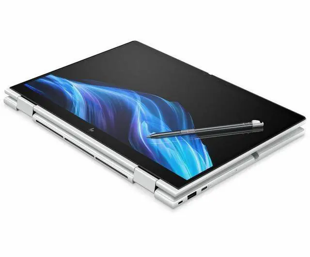 Alt view image 2 of 7 - HP EliteBook 8 Flip G1i 13.3" Touchscreen Convertible 2 in 1 Notebook - WUXGA - Intel Core Ultra 7 265U - vPro Technology - 16 GB - 512 GB SSD - English Keyboard - Glacier Silver - Intel Chip - 1