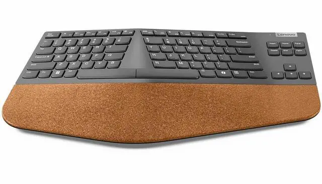 Alt view image 4 of 9 - Lenovo Go Wireless Split Keyboard AI - US English - Wireless Connectivity - RF - 2.40 GHz - USB Type A Interface - 88 Key(s) - CoPilot Hot Key(s) - Windows 10, Windows 11 - English (US) - PC - Scissor