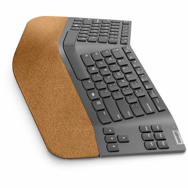 Alt view image 6 of 9 - Lenovo Go Wireless Split Keyboard AI - US English - Wireless Connectivity - RF - 2.40 GHz - USB Type A Interface - 88 Key(s) - CoPilot Hot Key(s) - Windows 10, Windows 11 - English (US) - PC - Scissor
