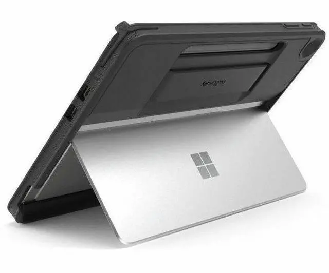 Alt view image 4 of 14 - Kensington BlackBelt Rugged Carrying Case for 12" Microsoft Surface Pro Tablet - Black - Drop Resistant, Anti-slip, Heat Resistant, Dust Resistant, Damage Resistant - Plastic Body - Textured K96543WW