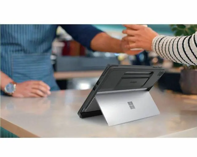 Alt view image 5 of 14 - Kensington BlackBelt Rugged Carrying Case for 12" Microsoft Surface Pro Tablet - Black - Drop Resistant, Anti-slip, Heat Resistant, Dust Resistant, Damage Resistant - Plastic Body - Textured K96543WW