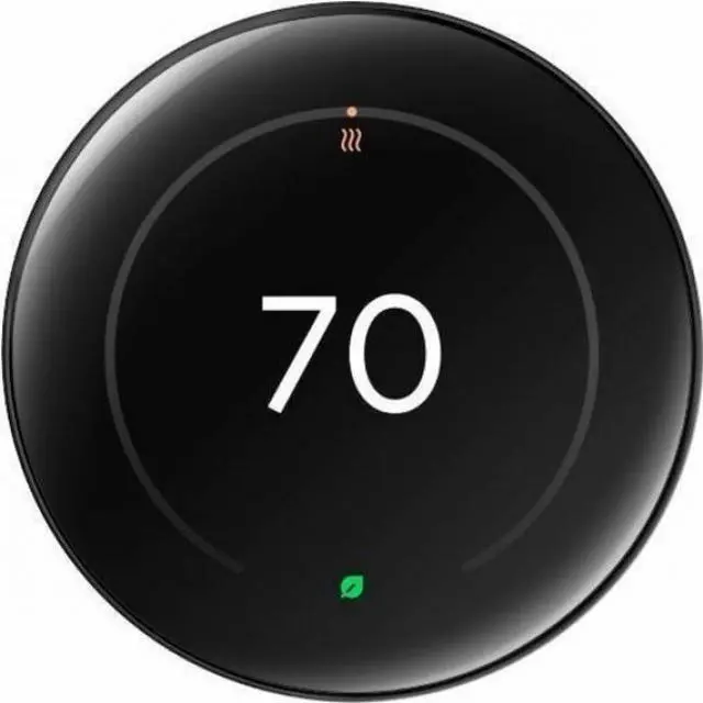 Alt view image 10 of 14 - Google Nest Learning Thermostat (4th Gen, 2024) with Nest Temperature Sensor - Energy Saving Smart Thermostat with Adaptive Eco - Works with Alexa and Google Home App - Polished Obsidian