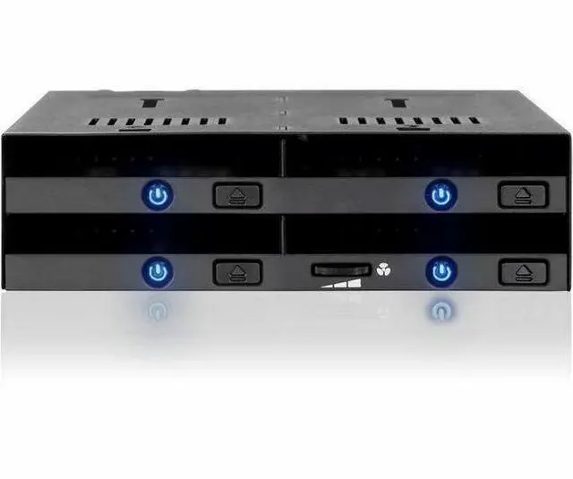 Alt view image 7 of 13 - ICY DOCK 4 Bay 2.5" SATA/SAS SSD/HDD Hot-Swap Docking Enclosure for 5.25" Bay - flexiDOCK MB014SP-B R1