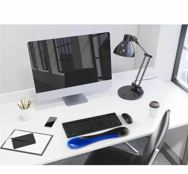 Alt view image 12 of 13 - Kensington Slim Duo Gel Keyboard Wrist Rest