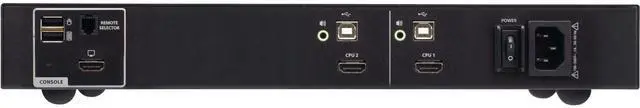 Alt view image 3 of 3 - ATEN CS1148DP4C 8-Port USB DisplayPort Dual Display Secure KVM Switch with CAC