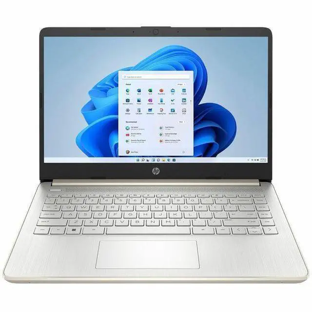 Alt view image 4 of 8 - HP 14-dq3130nr 14" HD Laptop, Intel Celeron N4500 1.1GHz, 4GB RAM, 64GB eMMC, Windows 11 Home S Mode, Pale Rose Gold/Natural Silver