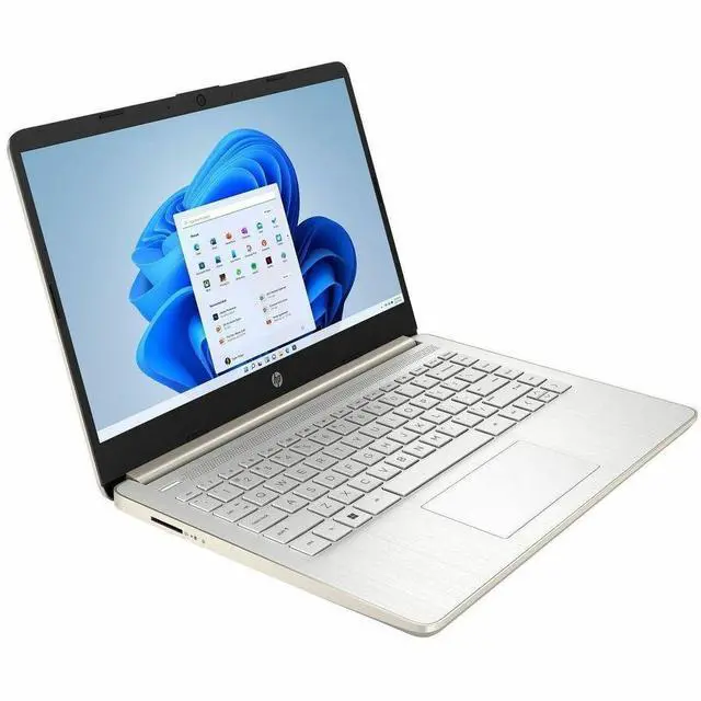 Alt view image 5 of 8 - HP 14-dq3130nr 14" HD Laptop, Intel Celeron N4500 1.1GHz, 4GB RAM, 64GB eMMC, Windows 11 Home S Mode, Pale Rose Gold/Natural Silver