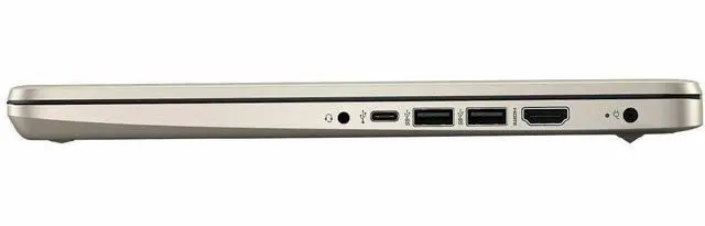 Alt view image 6 of 8 - HP 14-dq3130nr 14" HD Laptop, Intel Celeron N4500 1.1GHz, 4GB RAM, 64GB eMMC, Windows 11 Home S Mode, Pale Rose Gold/Natural Silver